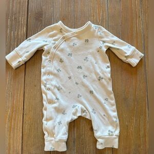 Cream and Gray Kids One Piece Bodysuit